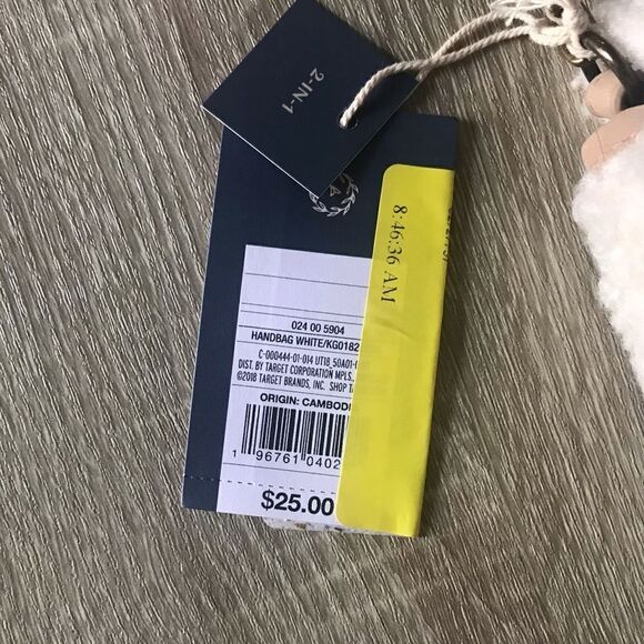 NWT … UNIVERSAL THREAD Cream Sherpa Crossbody / Purse - Picture 10 of 10